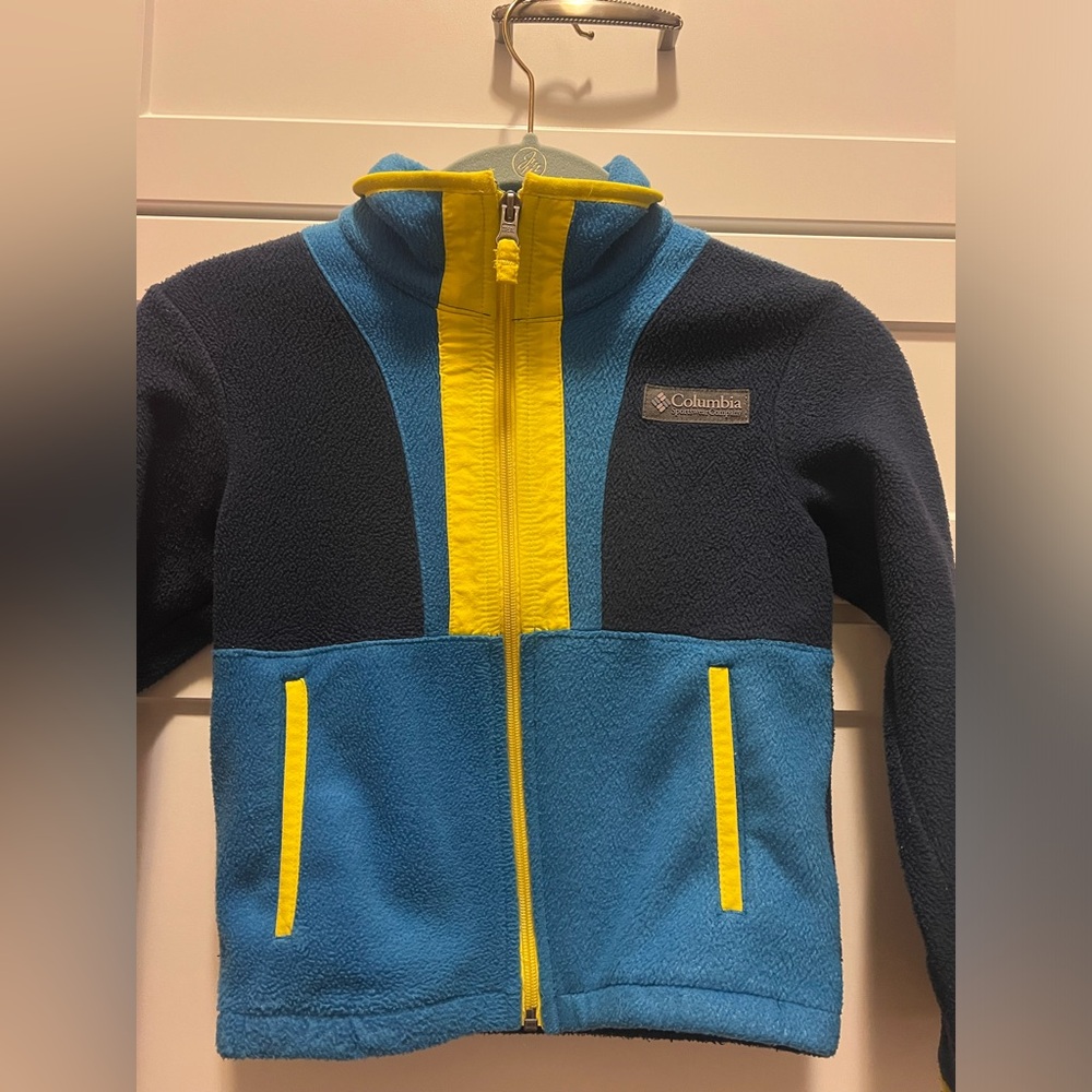 Columbia Kids' Blue and Yellow Hoodie